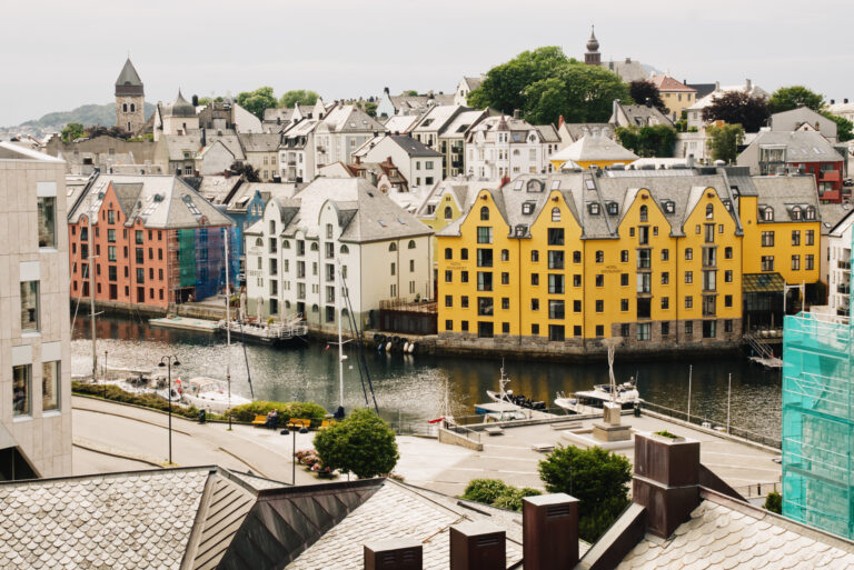 Blick von Grimmerhaugen, Ålesund.